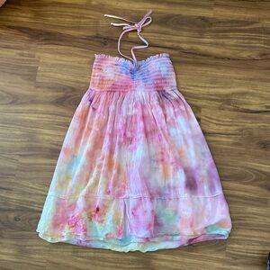 Hard Tail Smocked Halter Dress | M